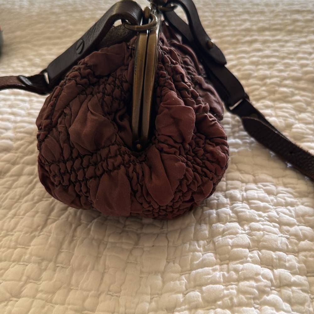 All Saints cloth clutch bag